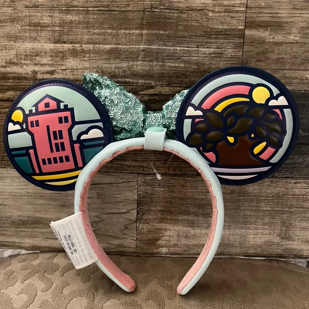 Disney Parks Walt Disney World Four Parks Icons Minnie Mouse Ear Headband Sequin